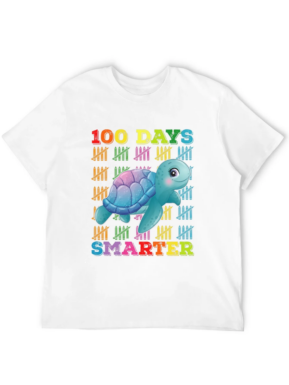 100 Days Smarter Turtle Graphic T-Shirt product image 8