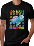 100 Days Smarter Turtle Graphic T-Shirt product image 1