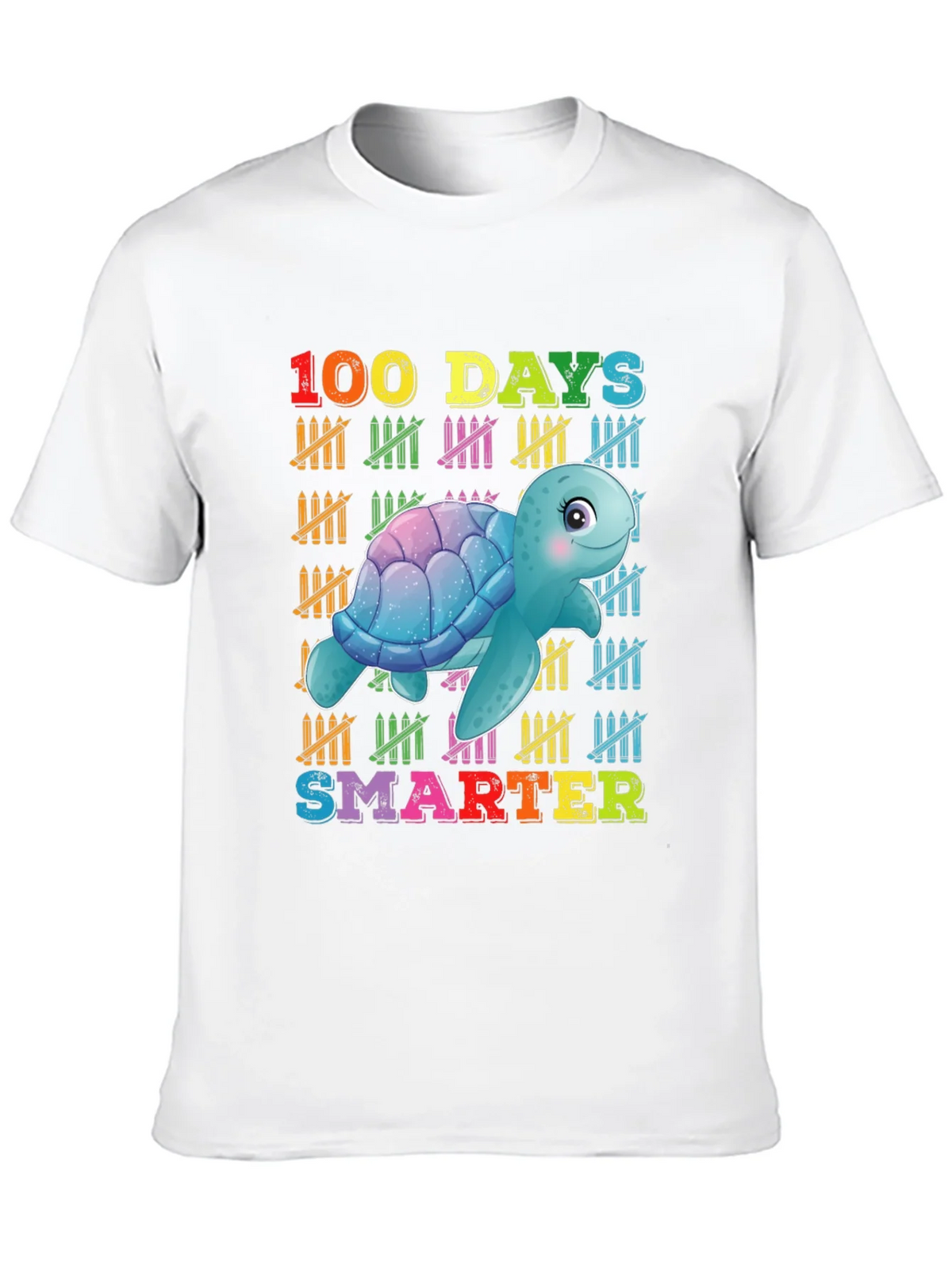100 Days Smarter Turtle Graphic T-Shirt product image 6