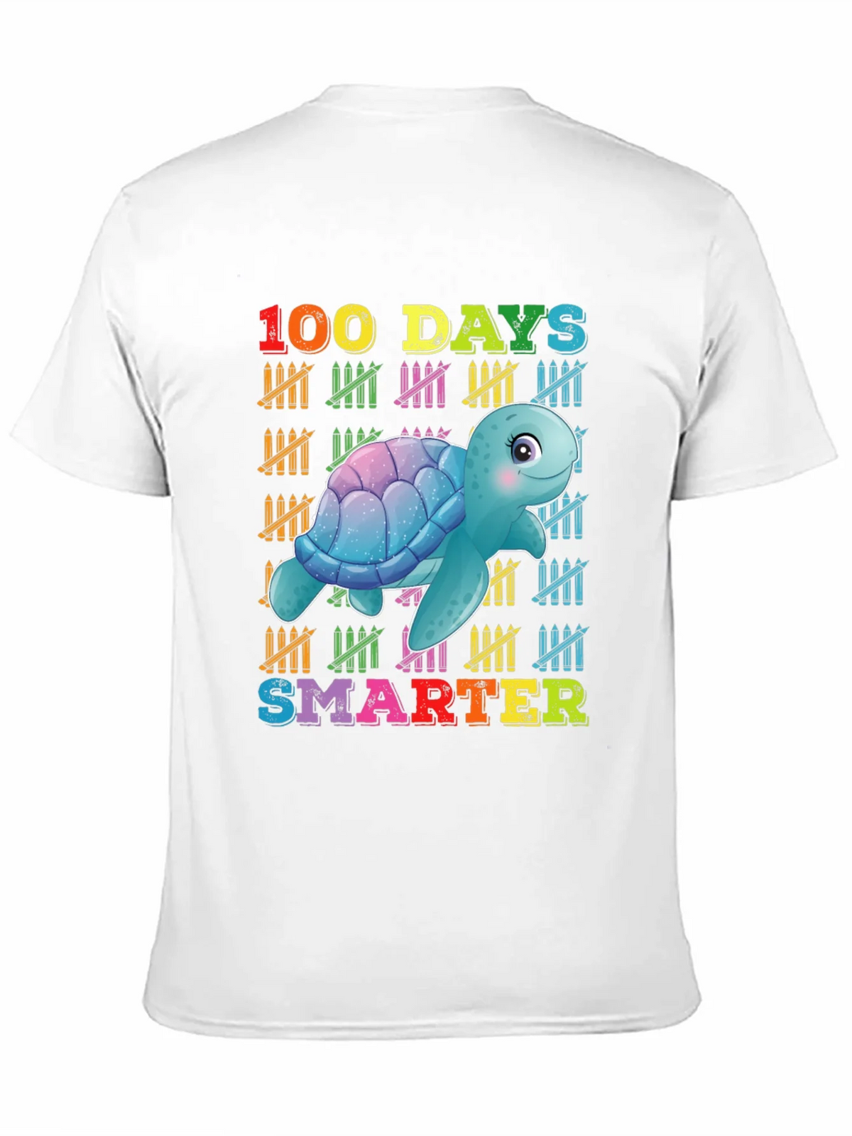 100 Days Smarter Turtle Graphic T-Shirt product image 7