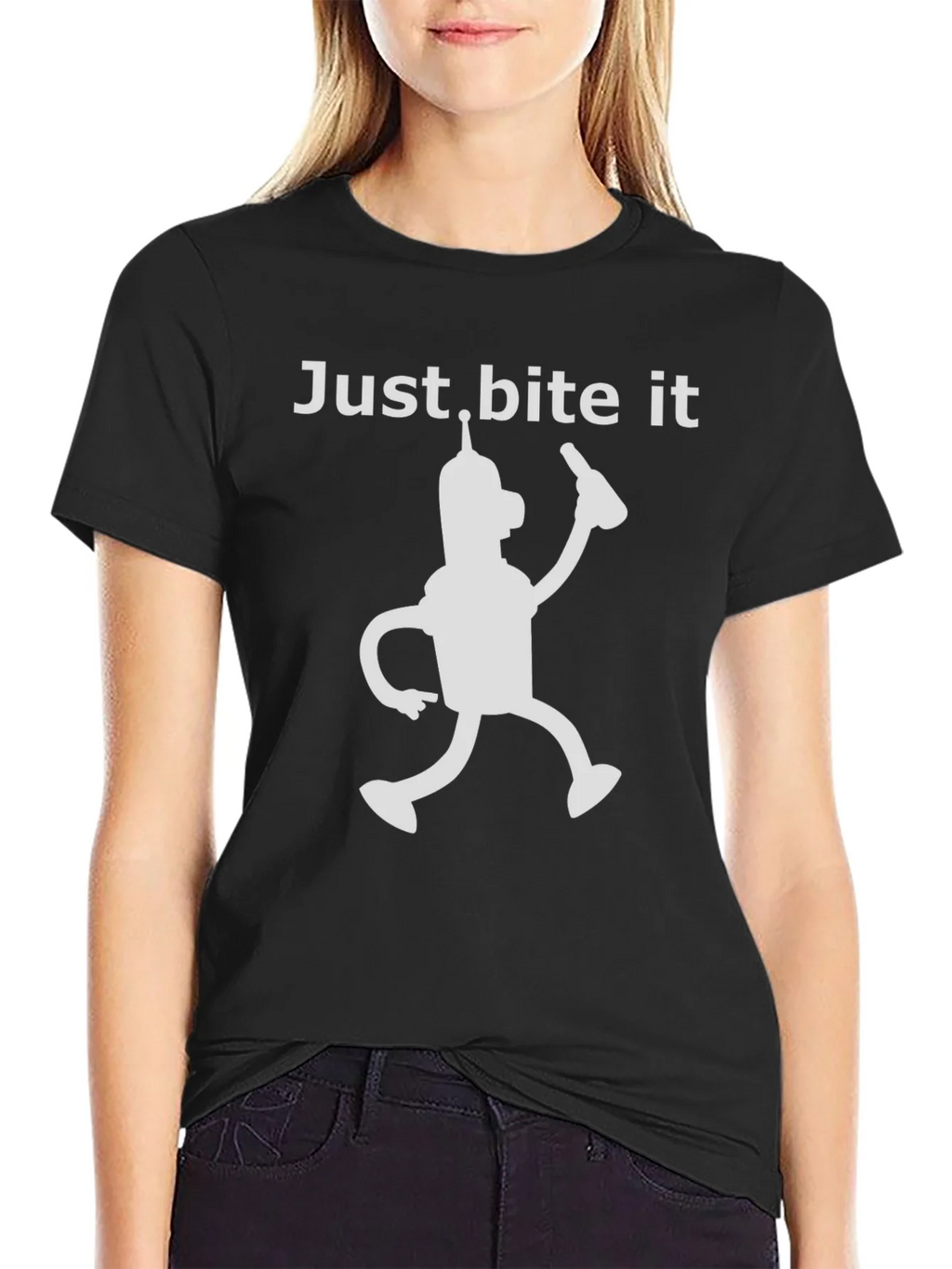Just Bite It Bender T-Shirt - Funny Robot Tee product image 2