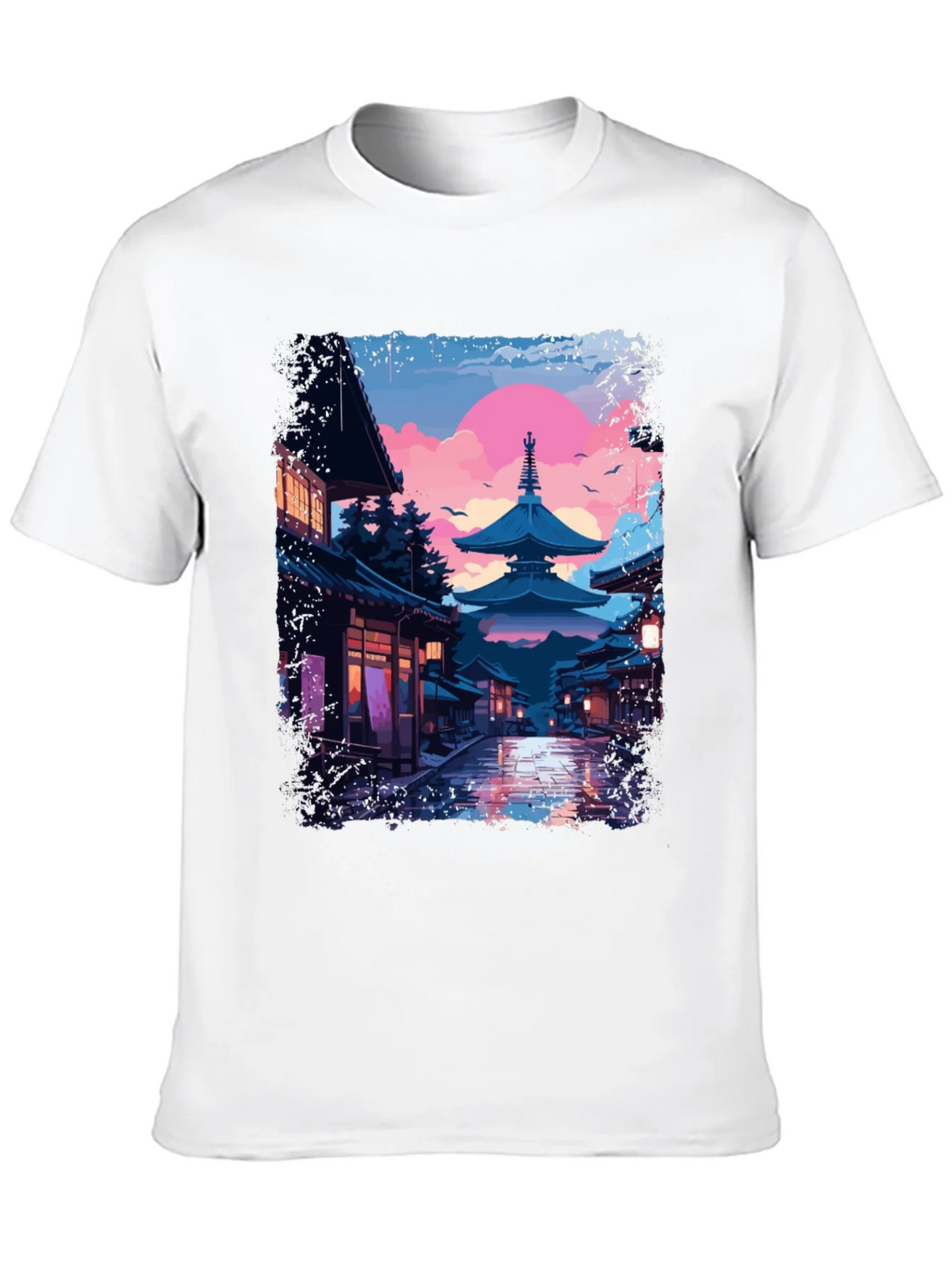 Japanese Pagoda T-Shirt - Artistic Graphic Tee product image 9