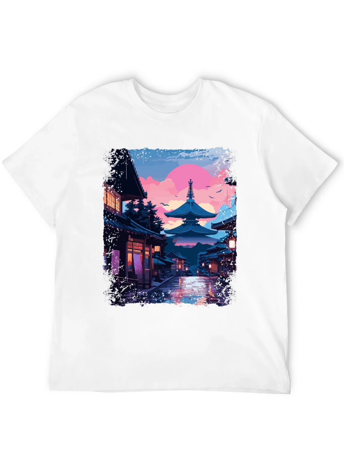 Japanese Pagoda T-Shirt - Artistic Graphic Tee product image 11