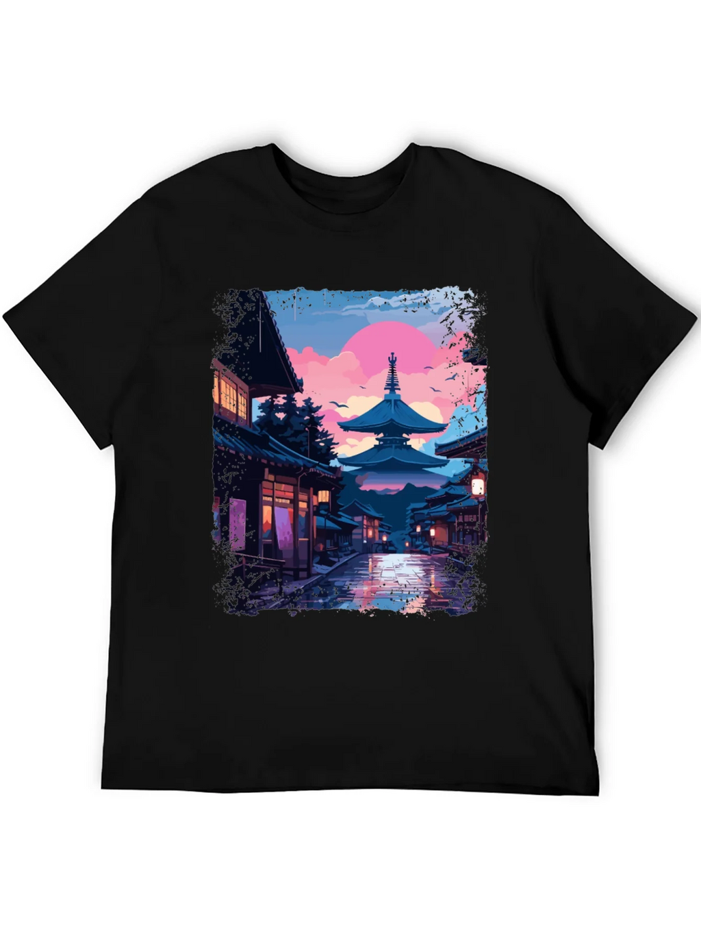 Japanese Pagoda T-Shirt - Artistic Graphic Tee product image 5