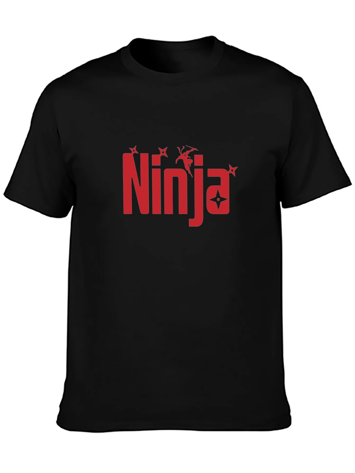 Ninja Graphic Print Black T-Shirt product image 3