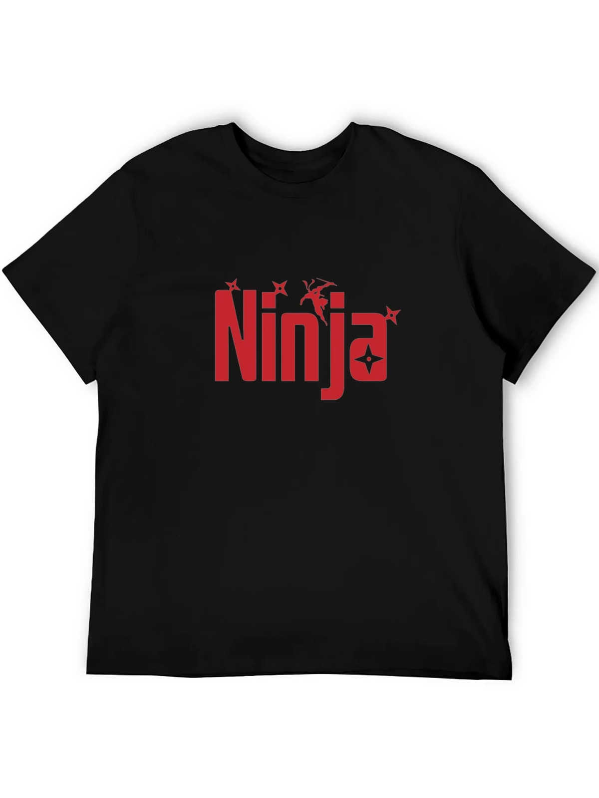 Ninja Graphic Print Black T-Shirt product image 5