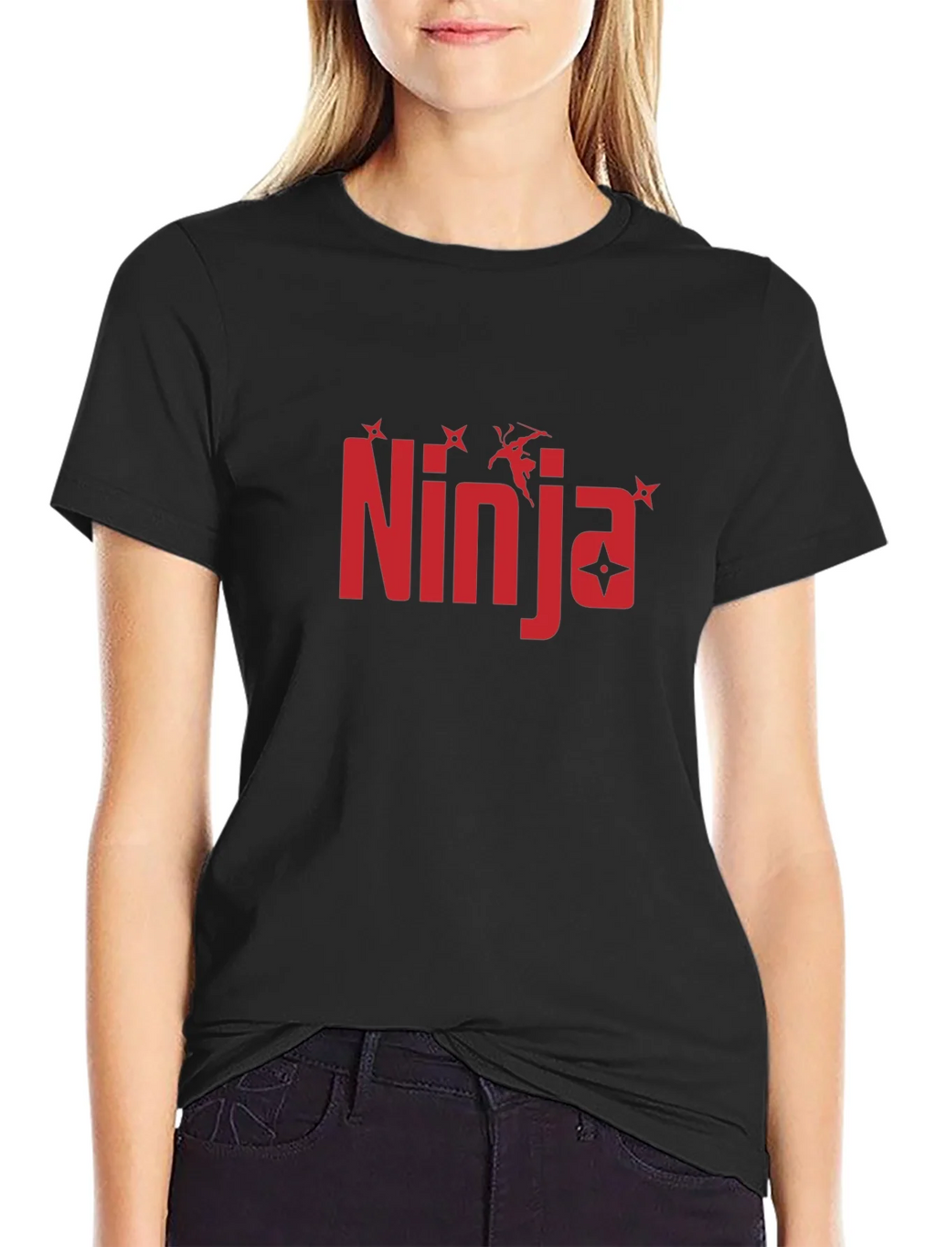 Ninja Graphic Print Black T-Shirt product image 2