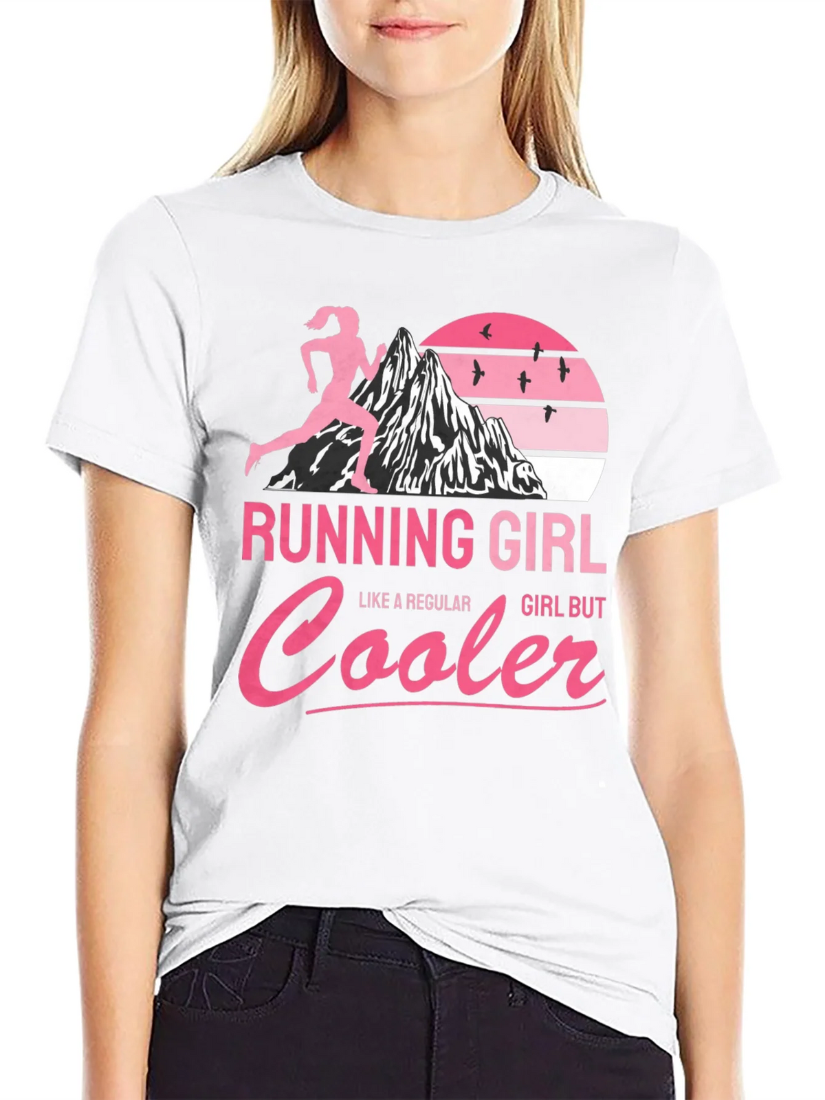 Running Girl T-Shirt - Cool Runner Design product image 8