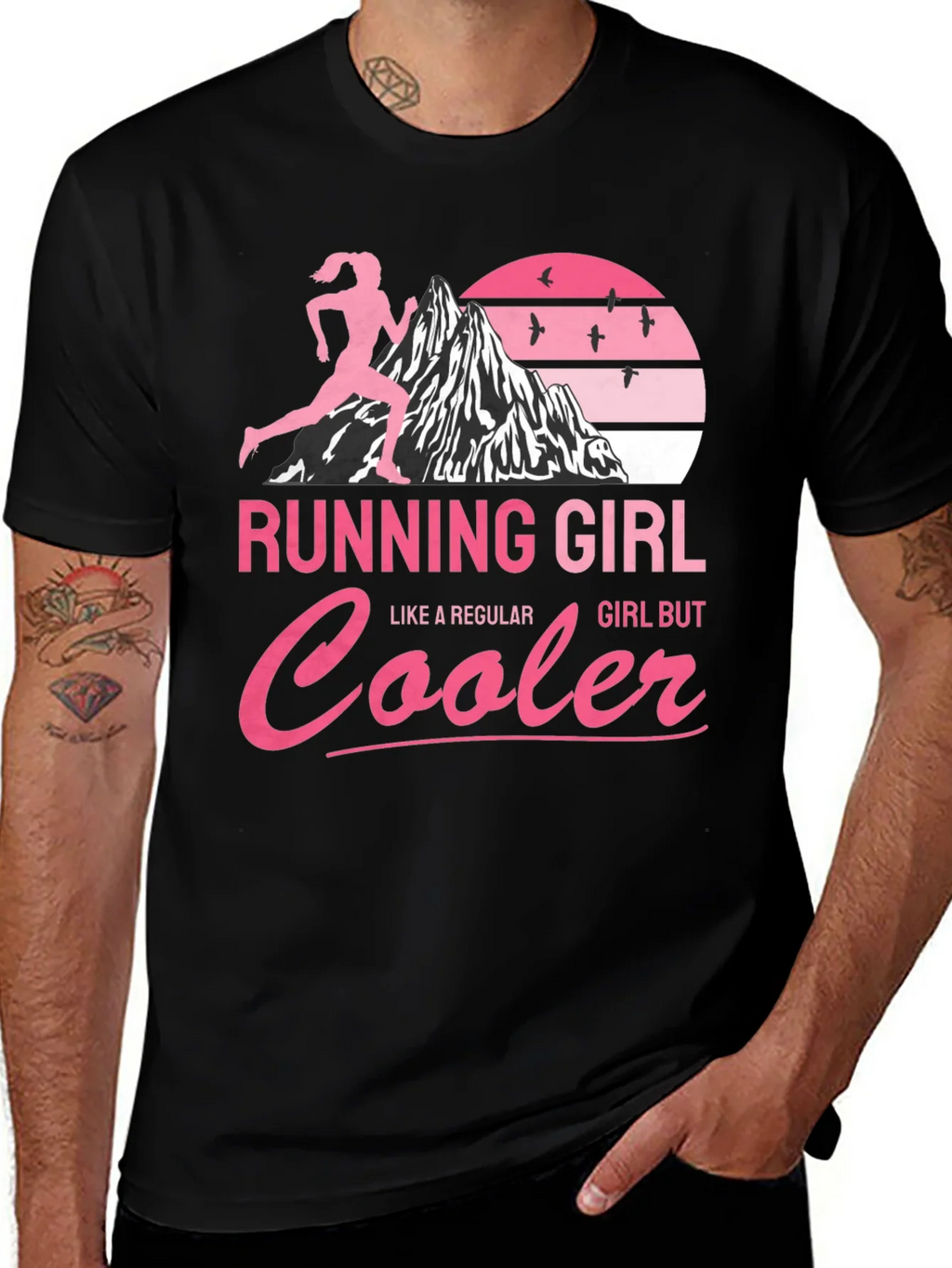 Running Girl T-Shirt - Cool Runner Design product image 1