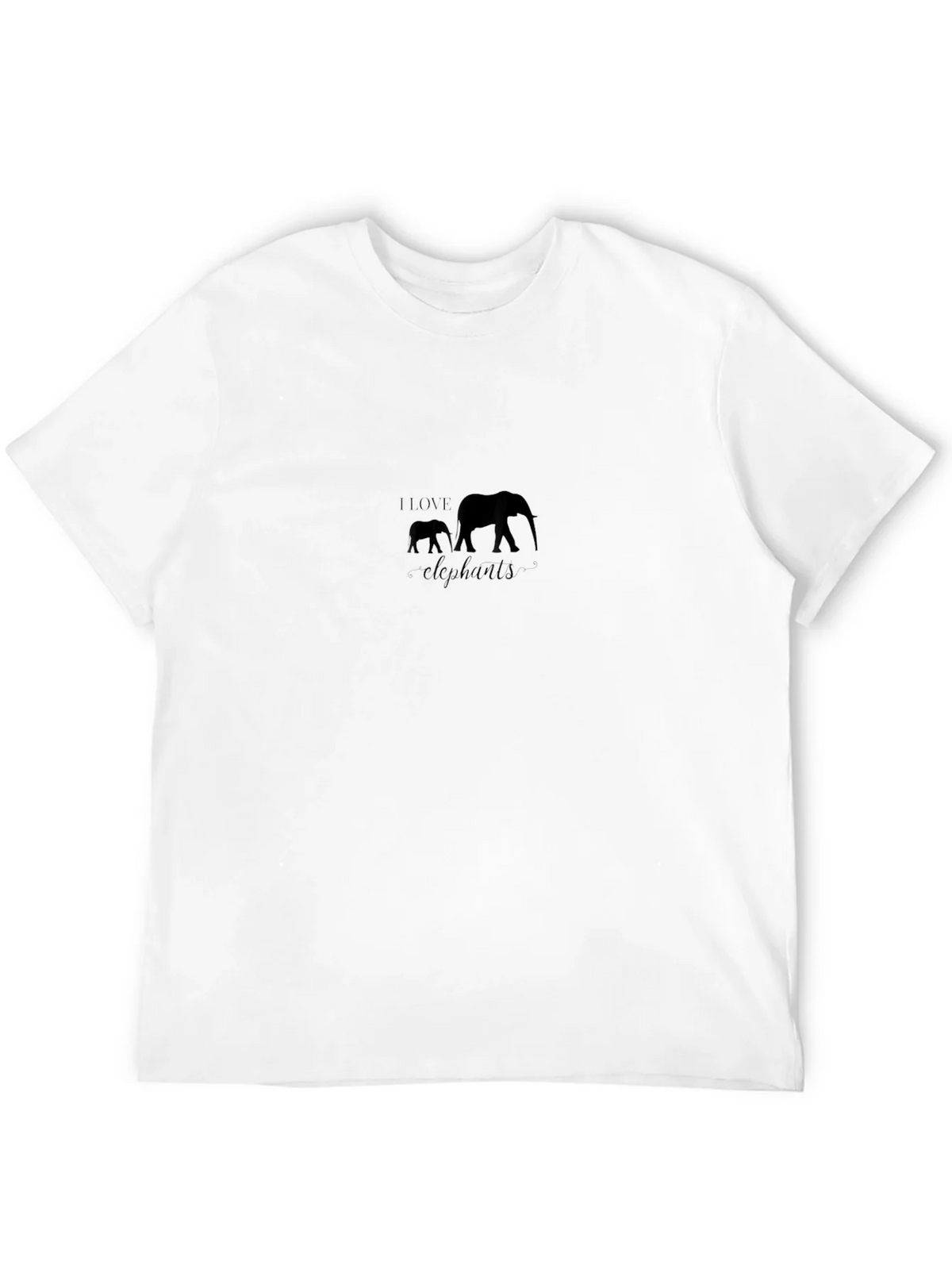 Black Love Elephants Graphic T-Shirt product image 11