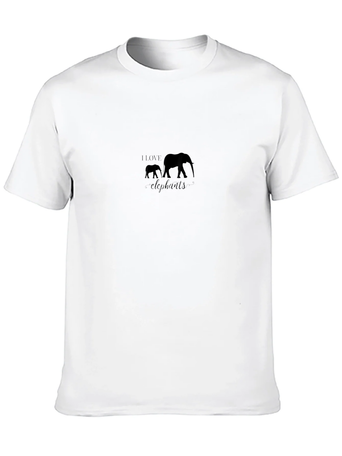 Black Love Elephants Graphic T-Shirt product image 9
