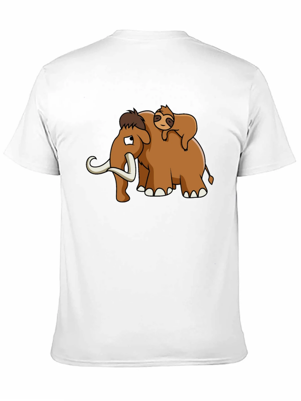 Mammoth & Sloth Graphic Tee - Black Cotton product image 6