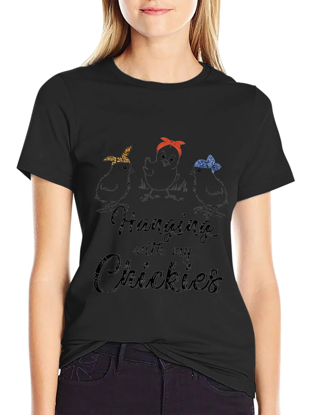 Hanging with My Chickies Graphic T-Shirt product image 1