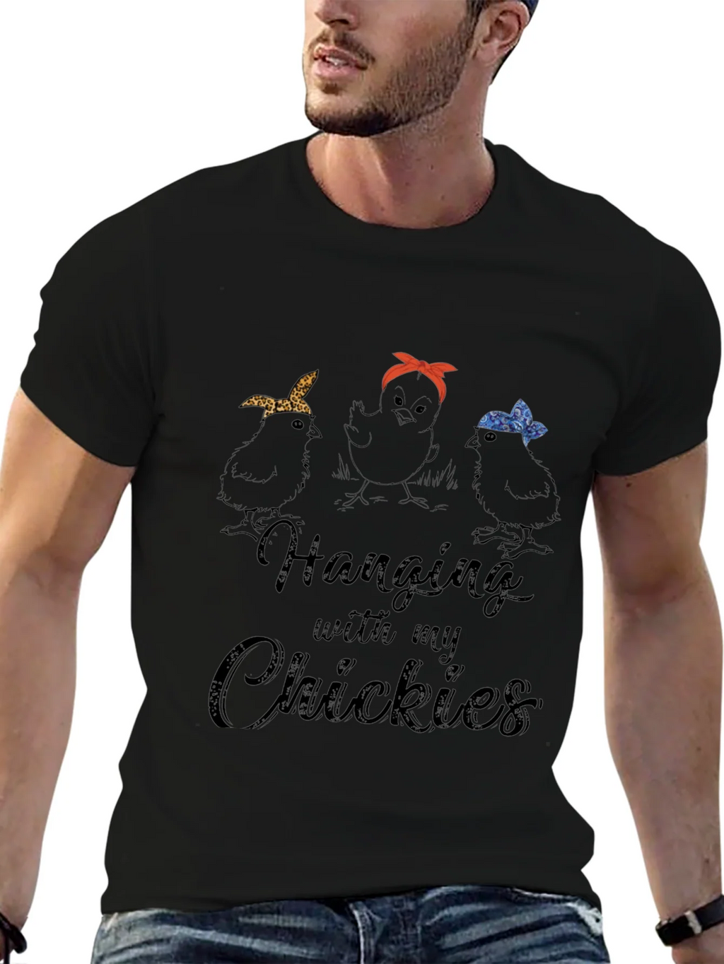 Hanging with My Chickies Graphic T-Shirt product image 2