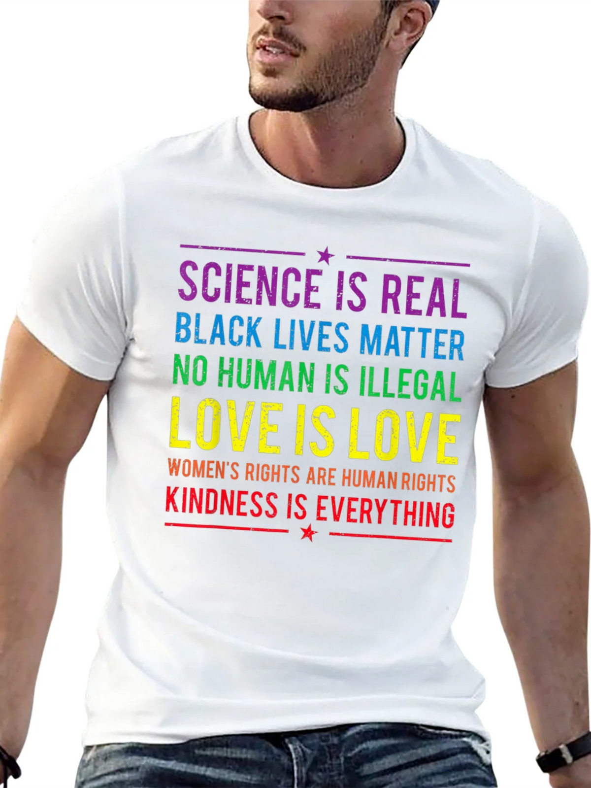 Equality & Kindness T-Shirt: Science is Real BLM product image 6