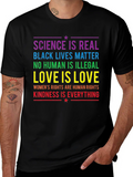 Equality & Kindness T-Shirt: Science is Real BLM product image 1