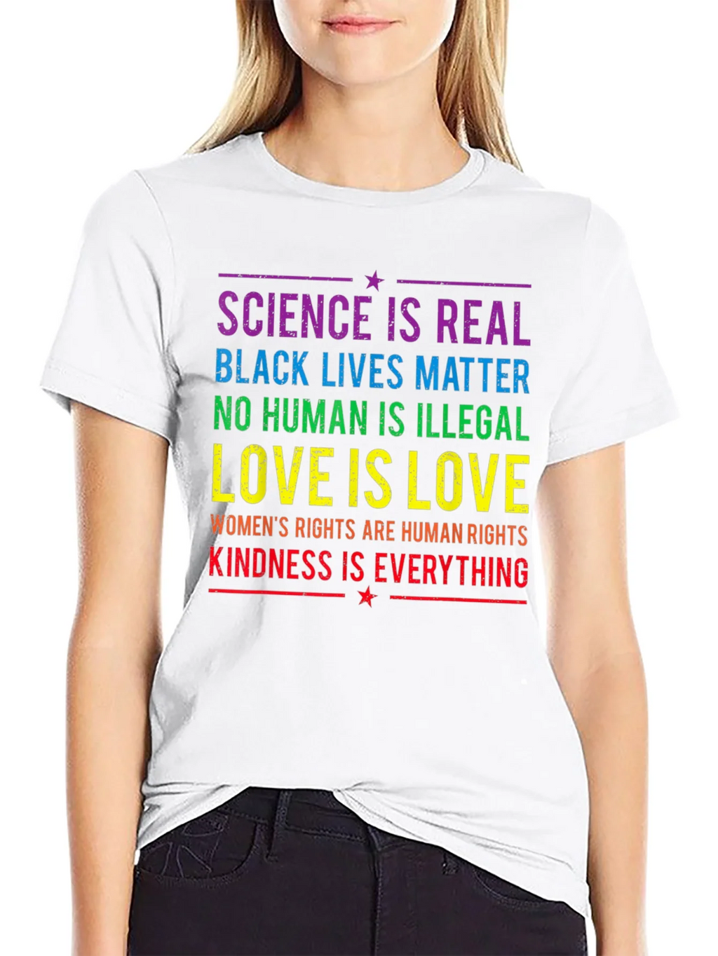 Equality & Kindness T-Shirt: Science is Real BLM product image 4