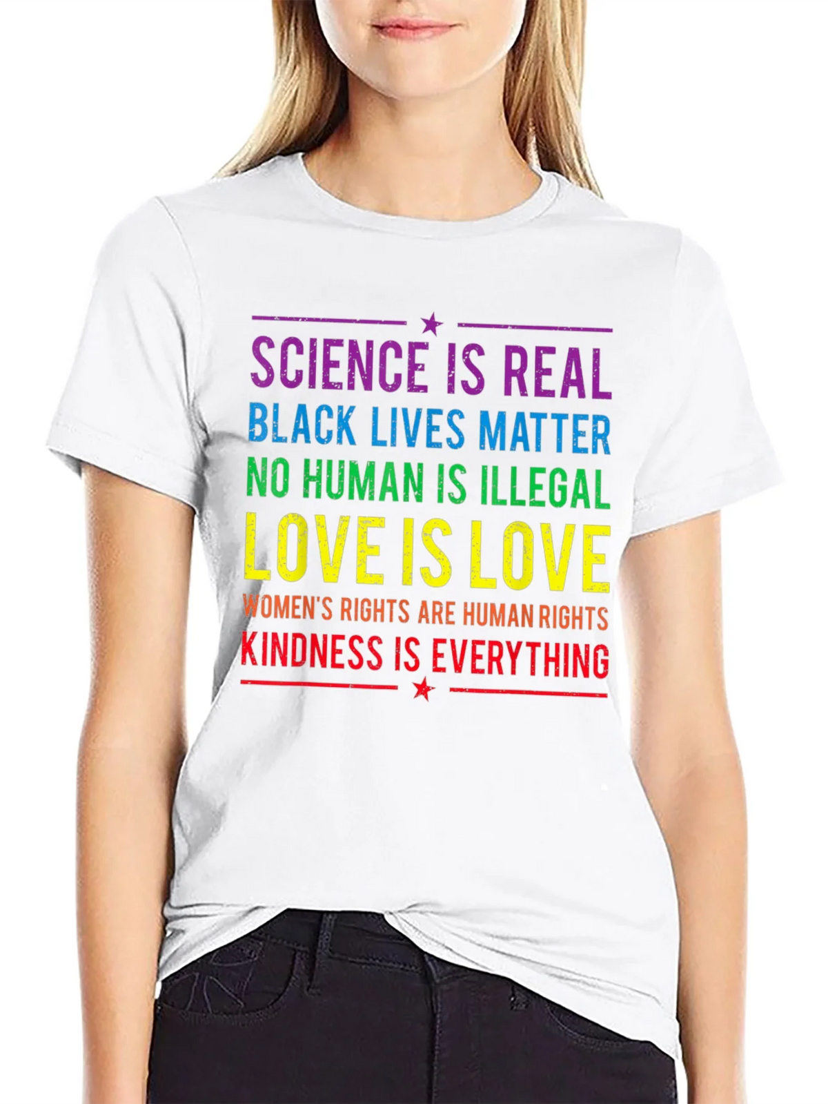 Equality & Kindness T-Shirt: Science is Real BLM product image 4