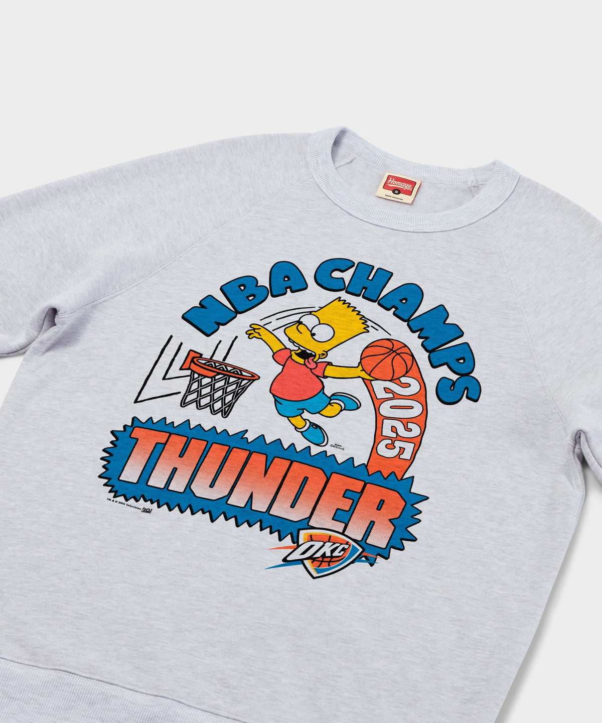 The Simpsons Bart x Thunder 2025 NBA Champs Crewneck product image 2