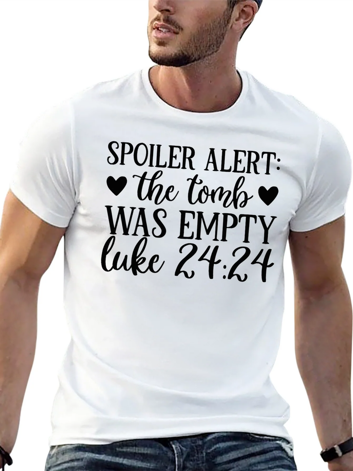 Spoiler Alert Tomb Empty Luke 24:24 Christian T-Shirt product image 12