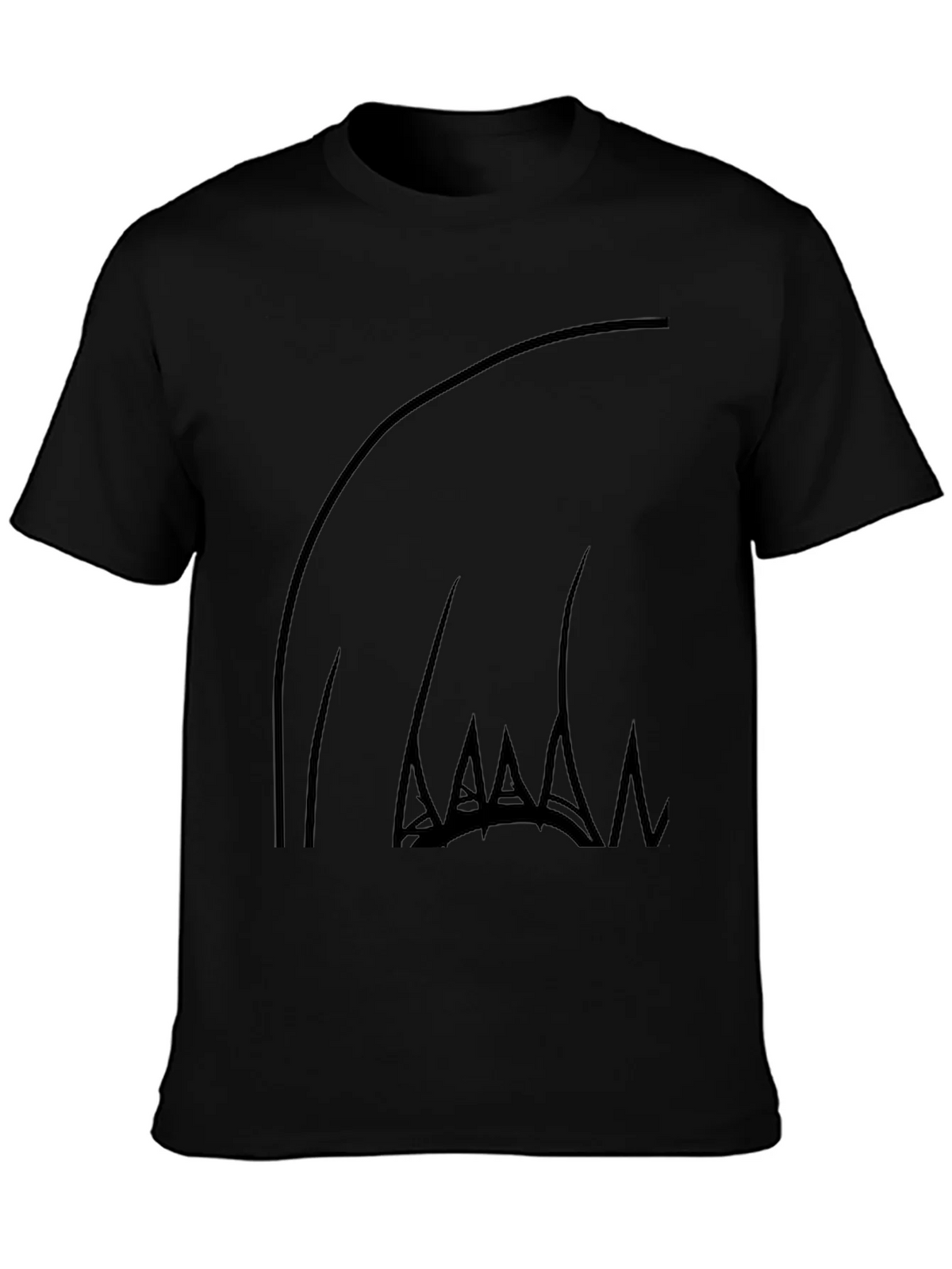 Abstract Claw Graphic Black T-Shirt product image 3