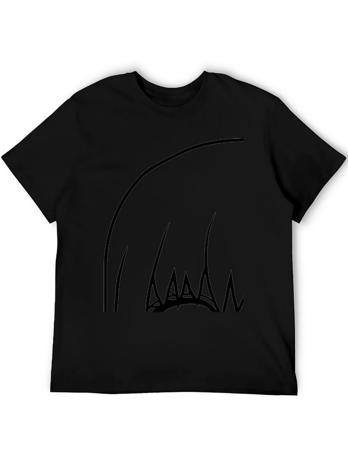 Abstract Claw Graphic Black T-Shirt product image 5