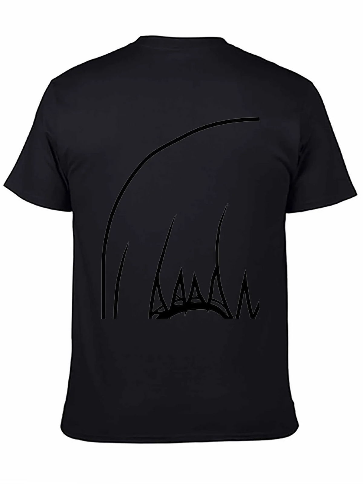 Abstract Claw Graphic Black T-Shirt product image 4