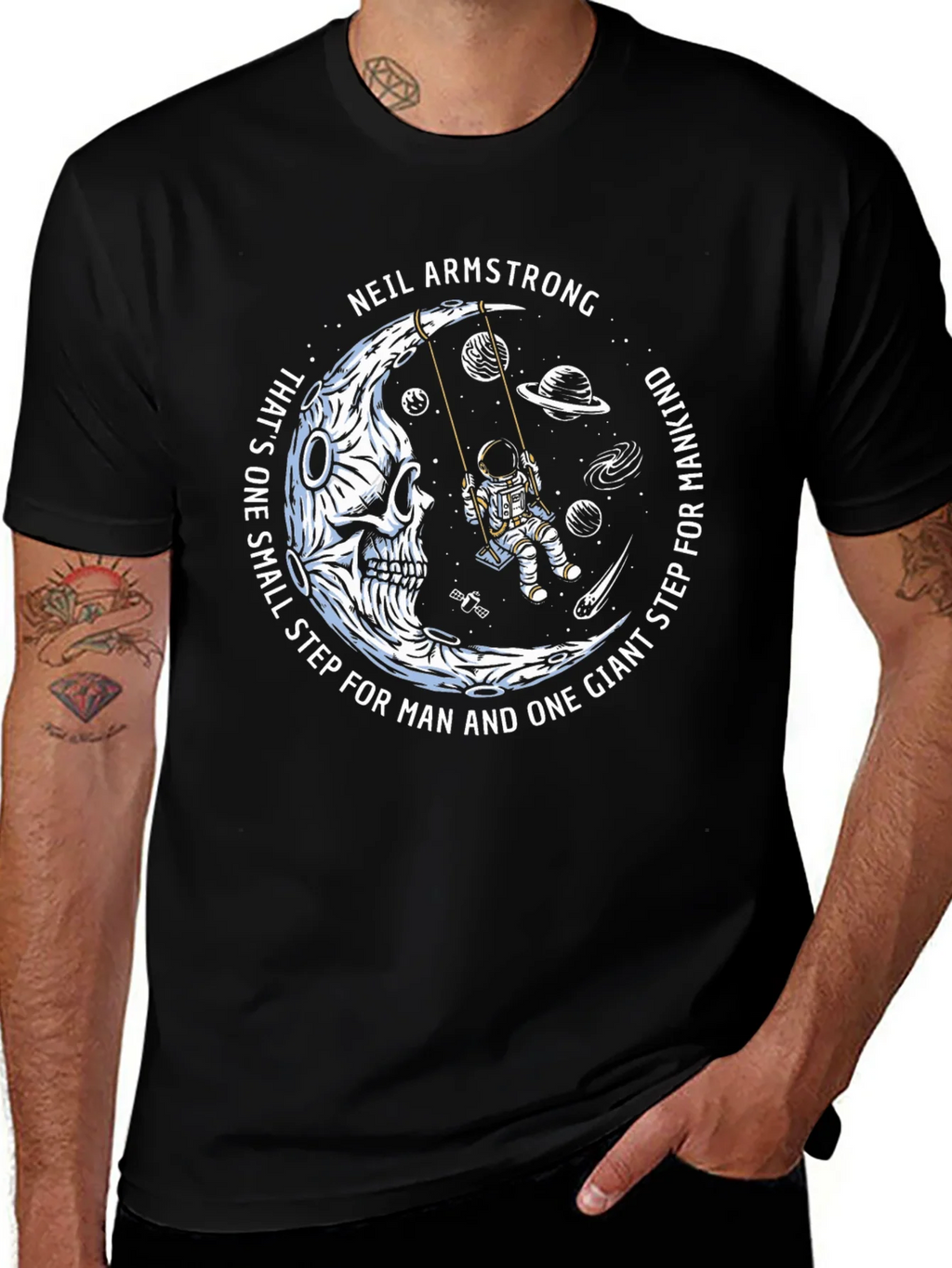 Neil Armstrong Moon Landing Graphic T-Shirt product image 1
