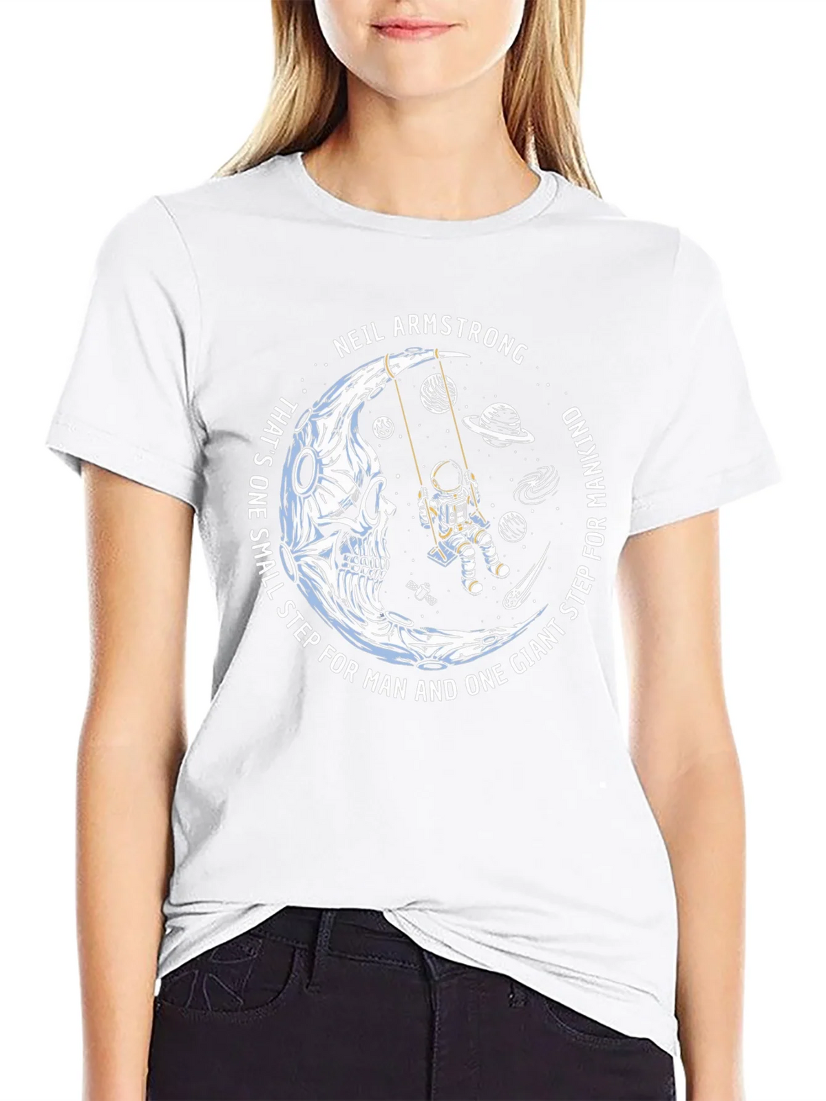 Neil Armstrong Moon Landing Graphic T-Shirt product image 8