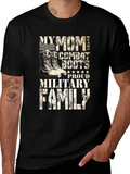 Military Family T-Shirt: My Mom Wears Combat Boots product image 1