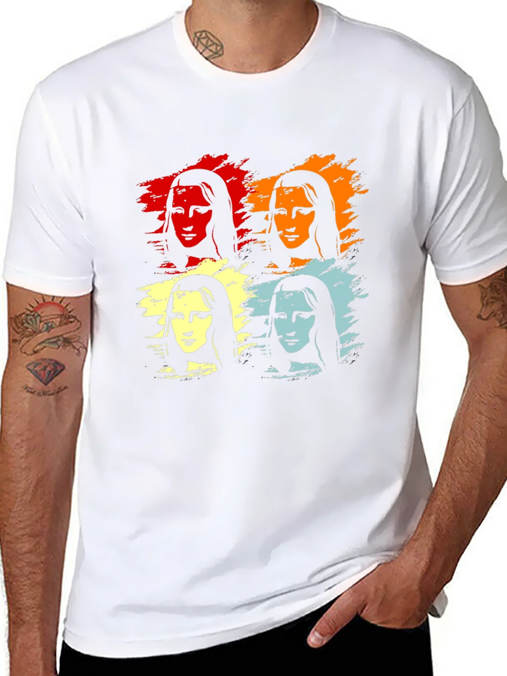 Pop Art Mona Lisa Graphic T-Shirt product image 7