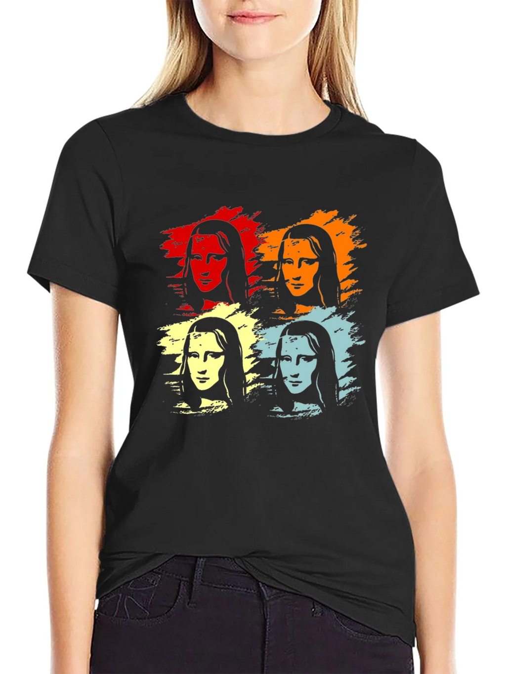 Pop Art Mona Lisa Graphic T-Shirt product image 2
