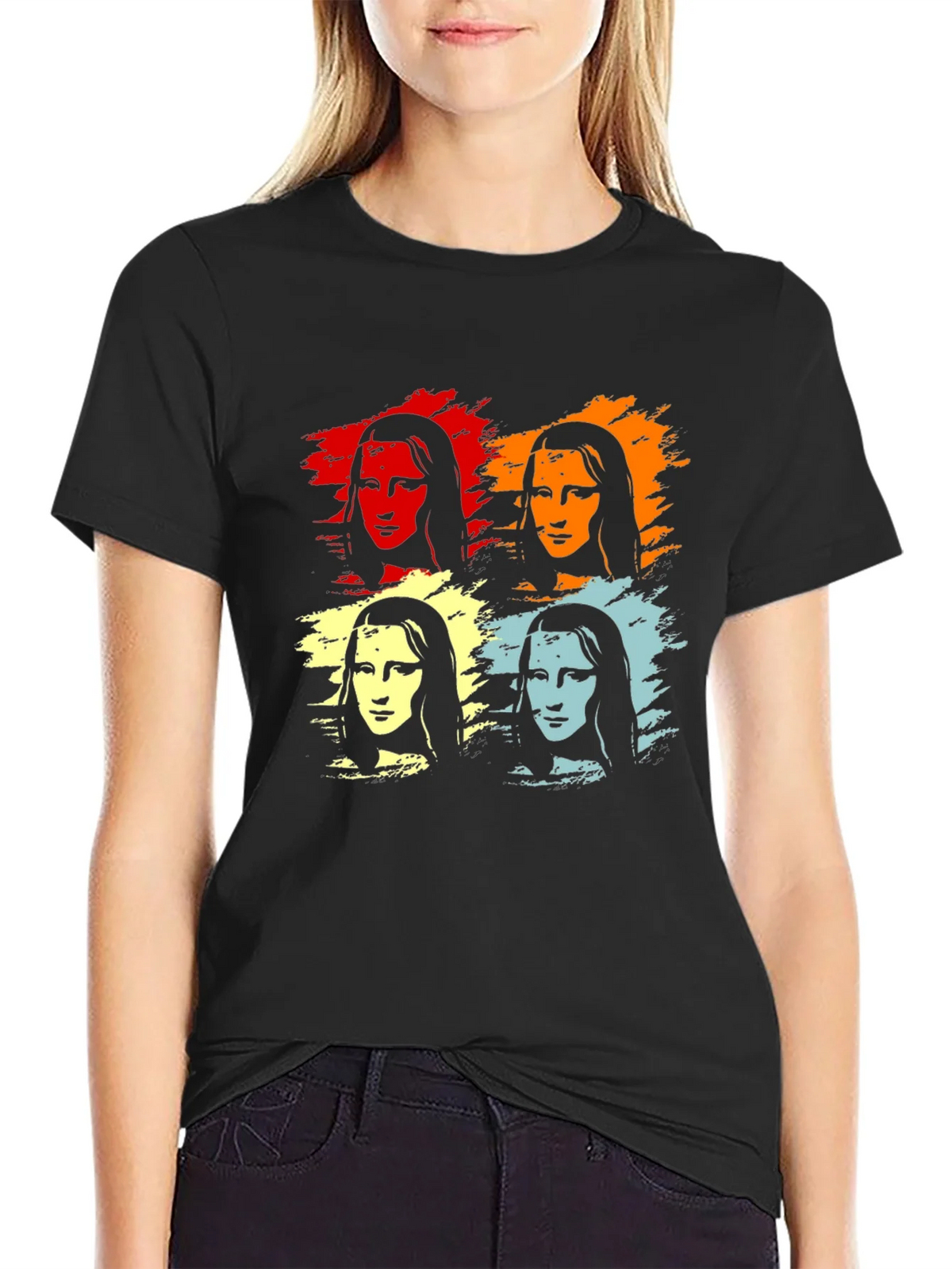 Pop Art Mona Lisa Graphic T-Shirt product image 2