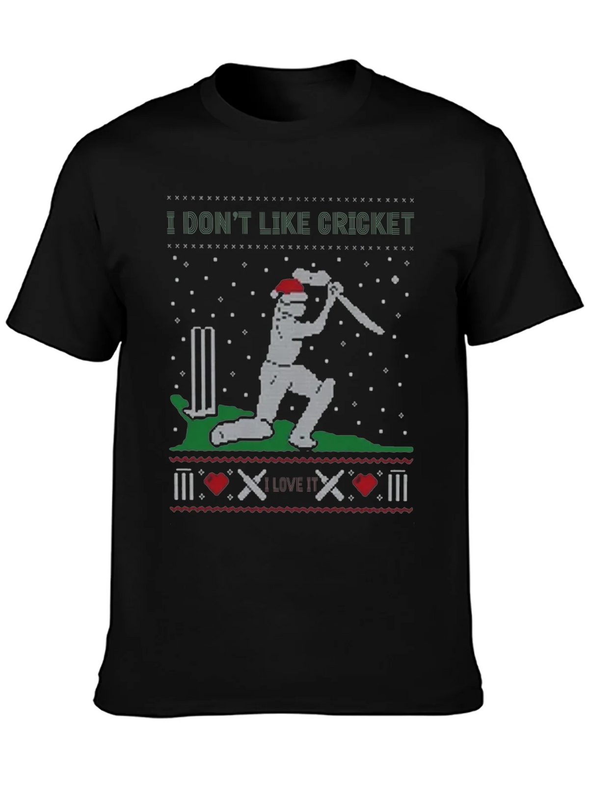 I Dont Like Cricket Funny Holiday T-Shirt product image 3