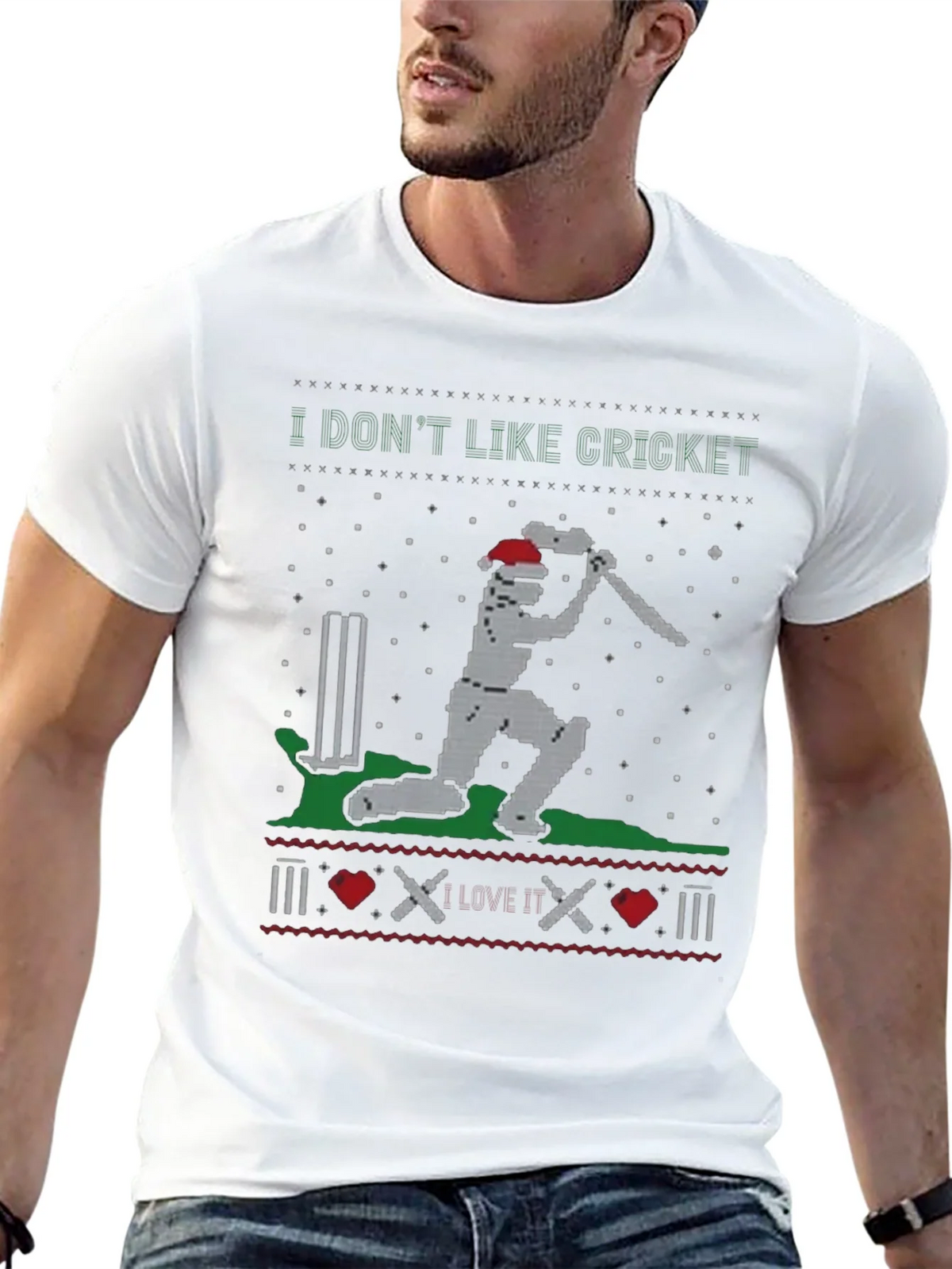I Dont Like Cricket Funny Holiday T-Shirt product image 11