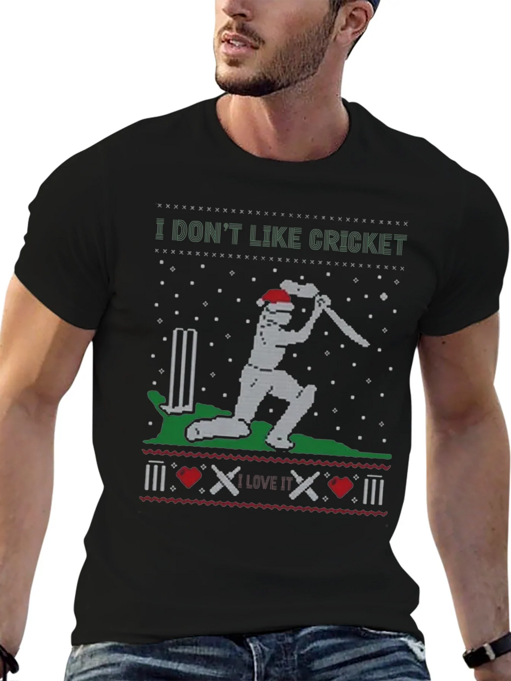 I Dont Like Cricket Funny Holiday T-Shirt product image 5