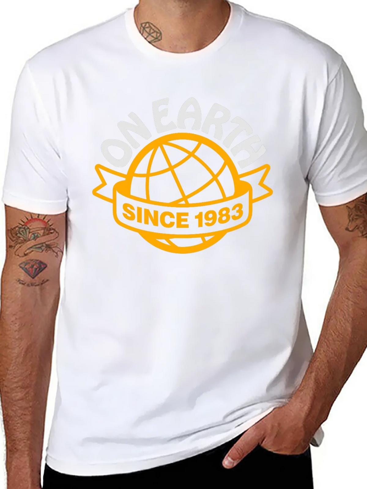 On Earth Since 1983 Black T-Shirt product image 7
