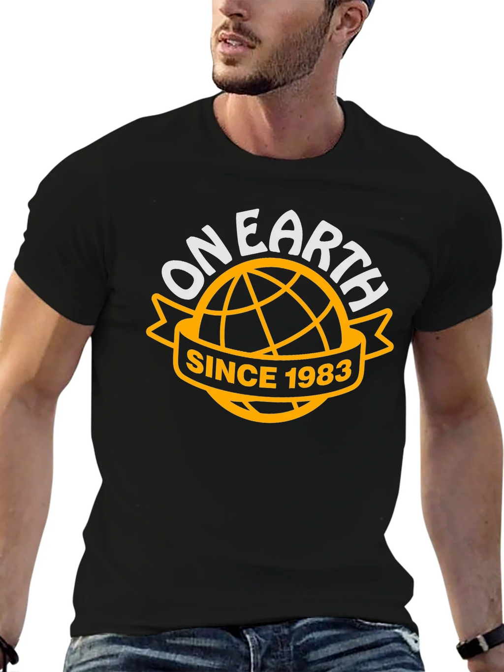 On Earth Since 1983 Black T-Shirt product image 6