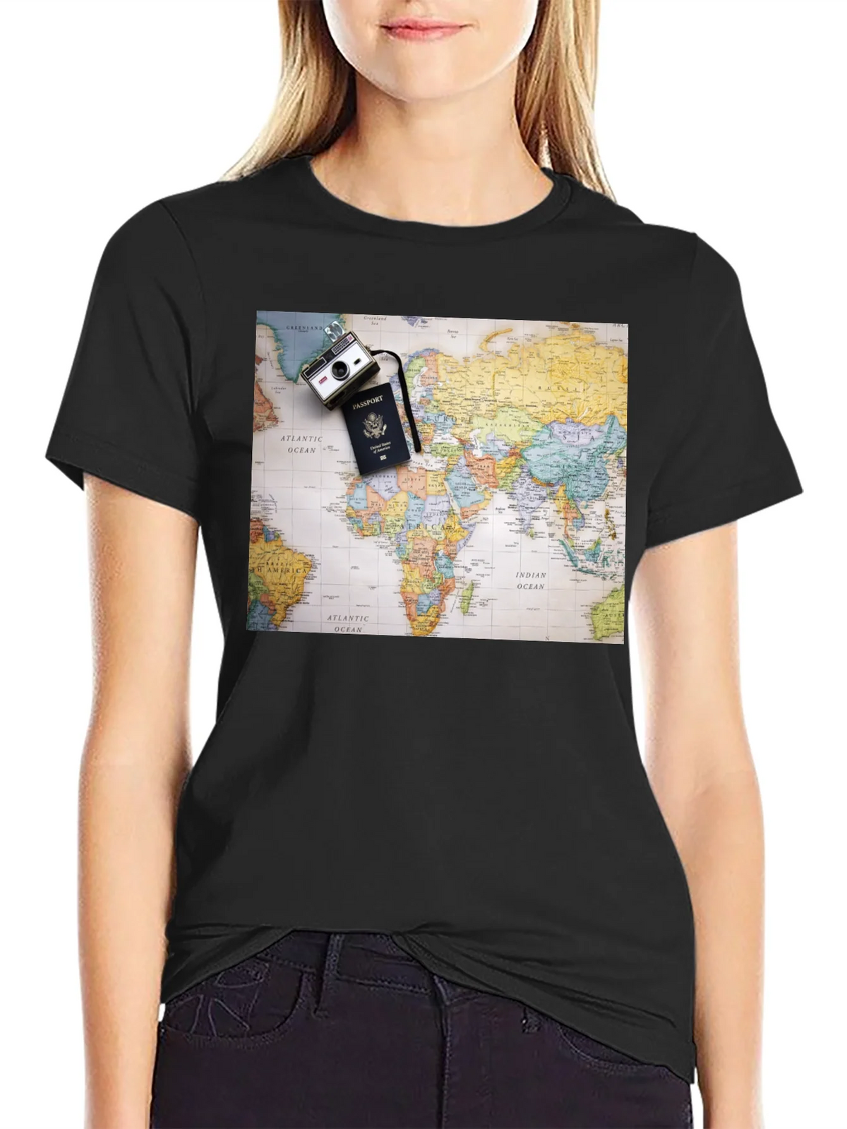World Map Travel T-Shirt product image 2