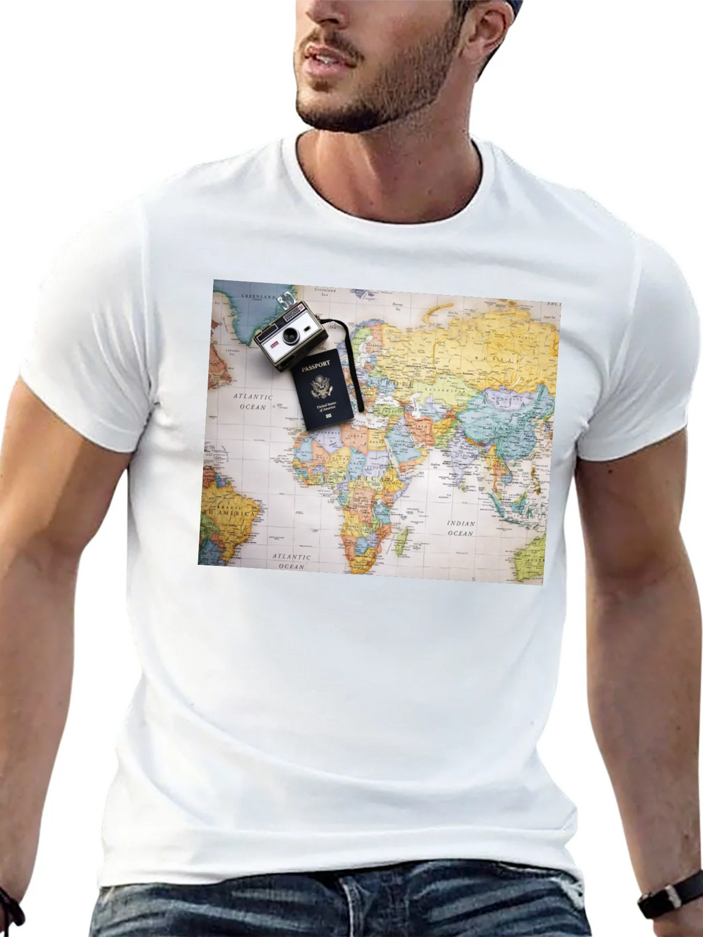 World Map Travel T-Shirt product image 12