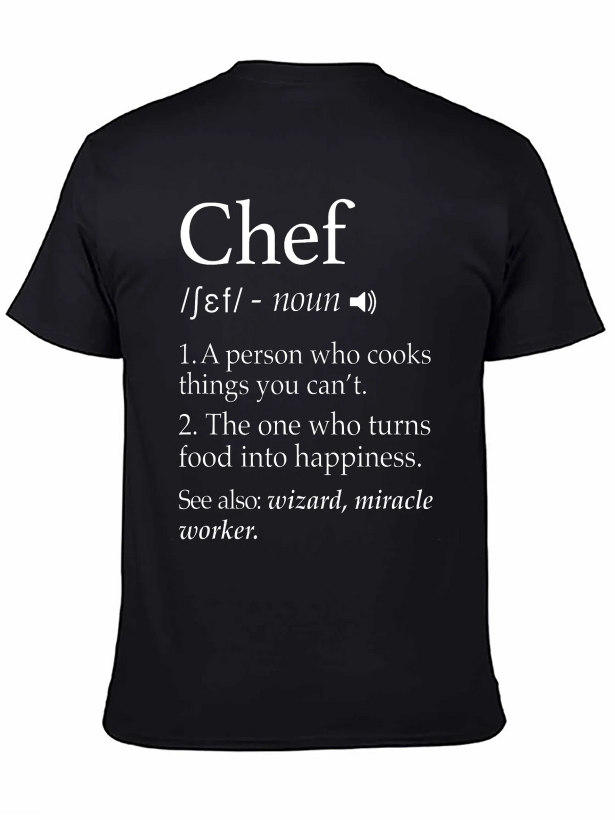 Chef Definition T-Shirt - Culinary Wizardry product image 3
