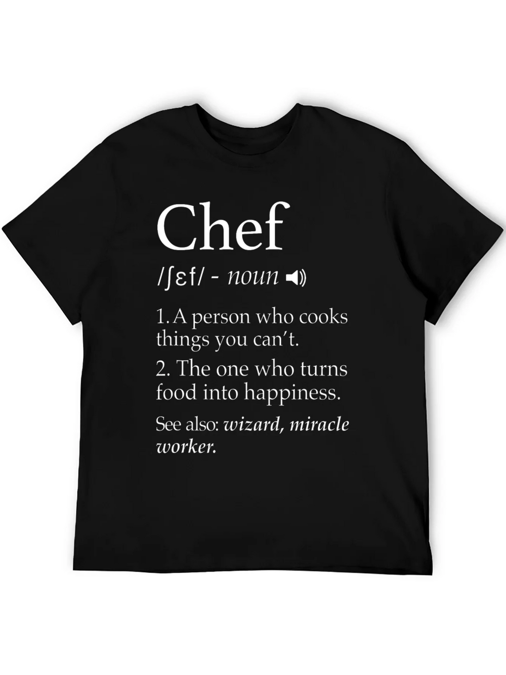 Chef Definition T-Shirt - Culinary Wizardry product image 4