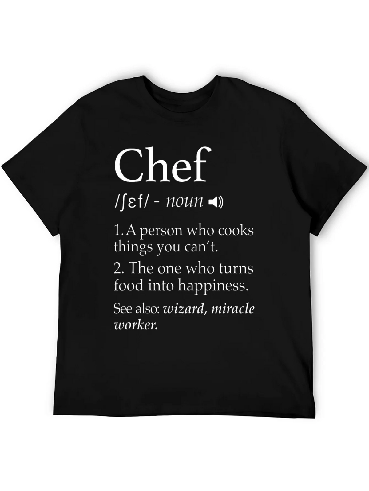 Chef Definition T-Shirt - Culinary Wizardry product image 4