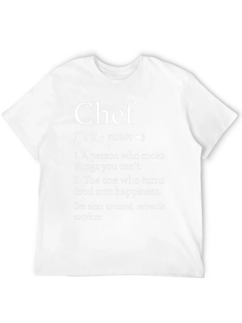 Chef Definition T-Shirt - Culinary Wizardry product image 10