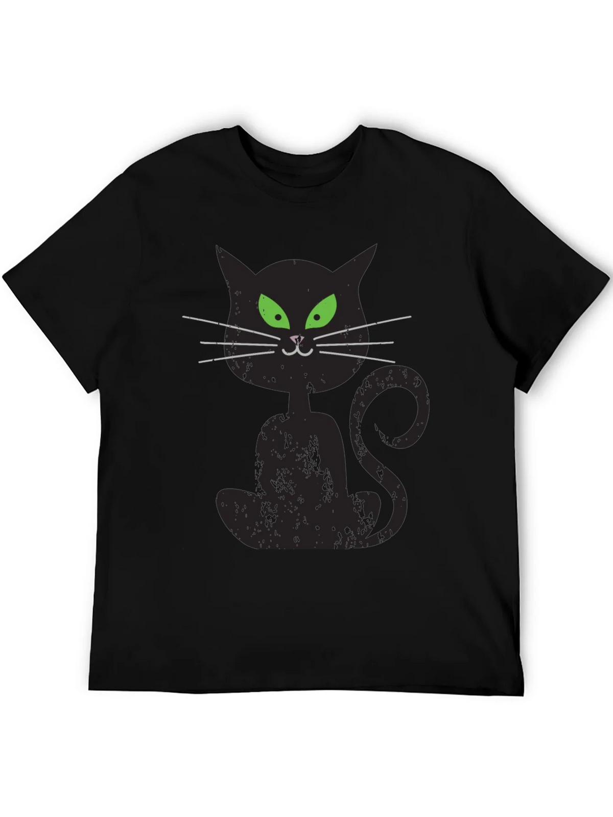 Spooky Black Cat Graphic T-Shirt product image 5