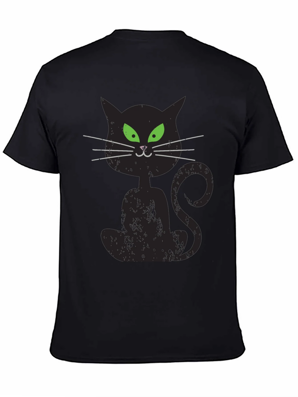 Spooky Black Cat Graphic T-Shirt product image 4