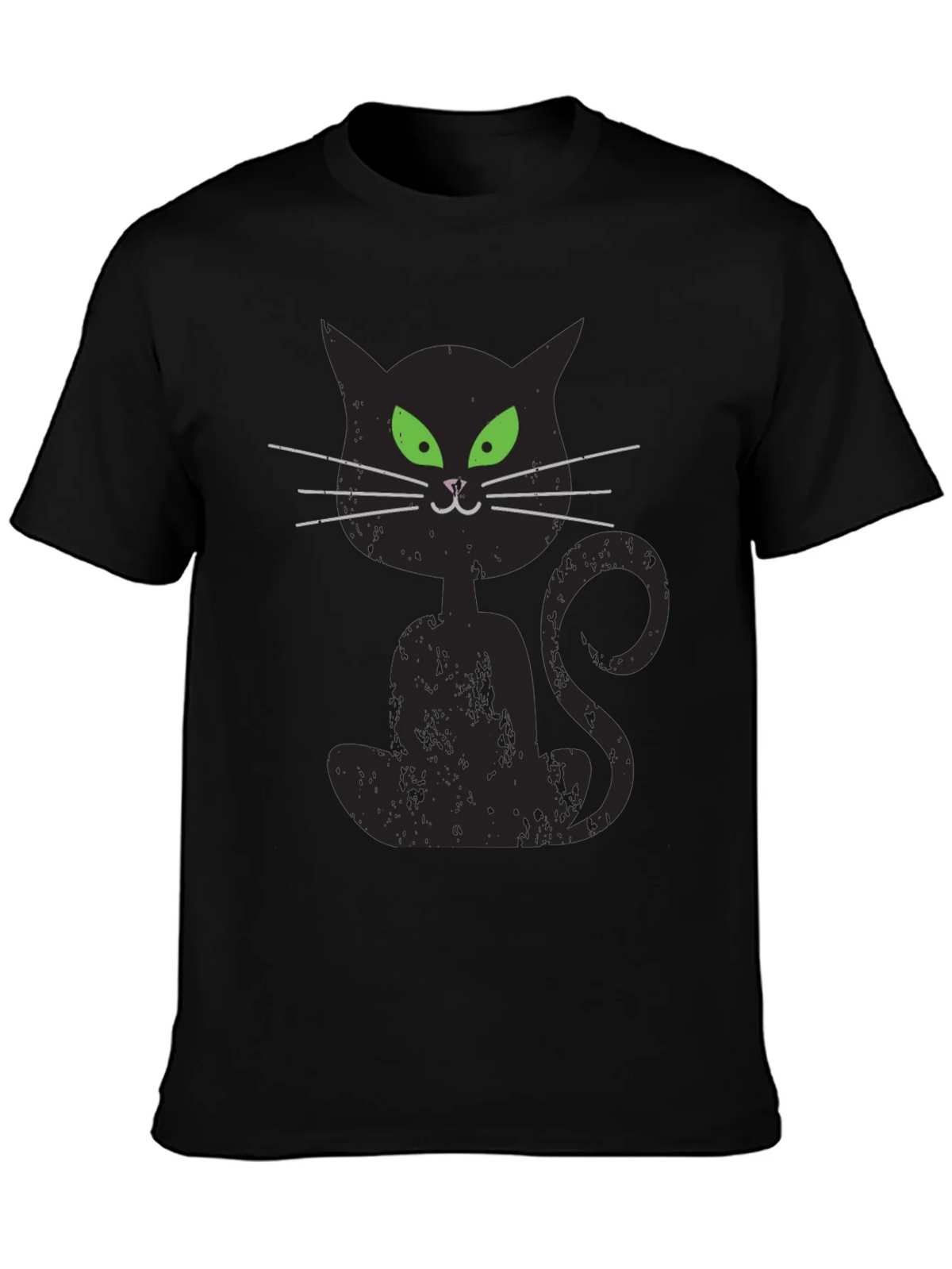 Spooky Black Cat Graphic T-Shirt product image 3