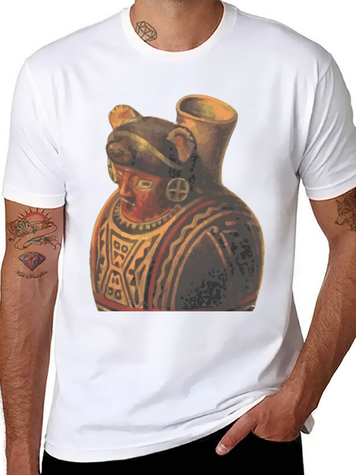 Unique Artistic Graphic Tee - Anthropomorphic Pottery product image 7