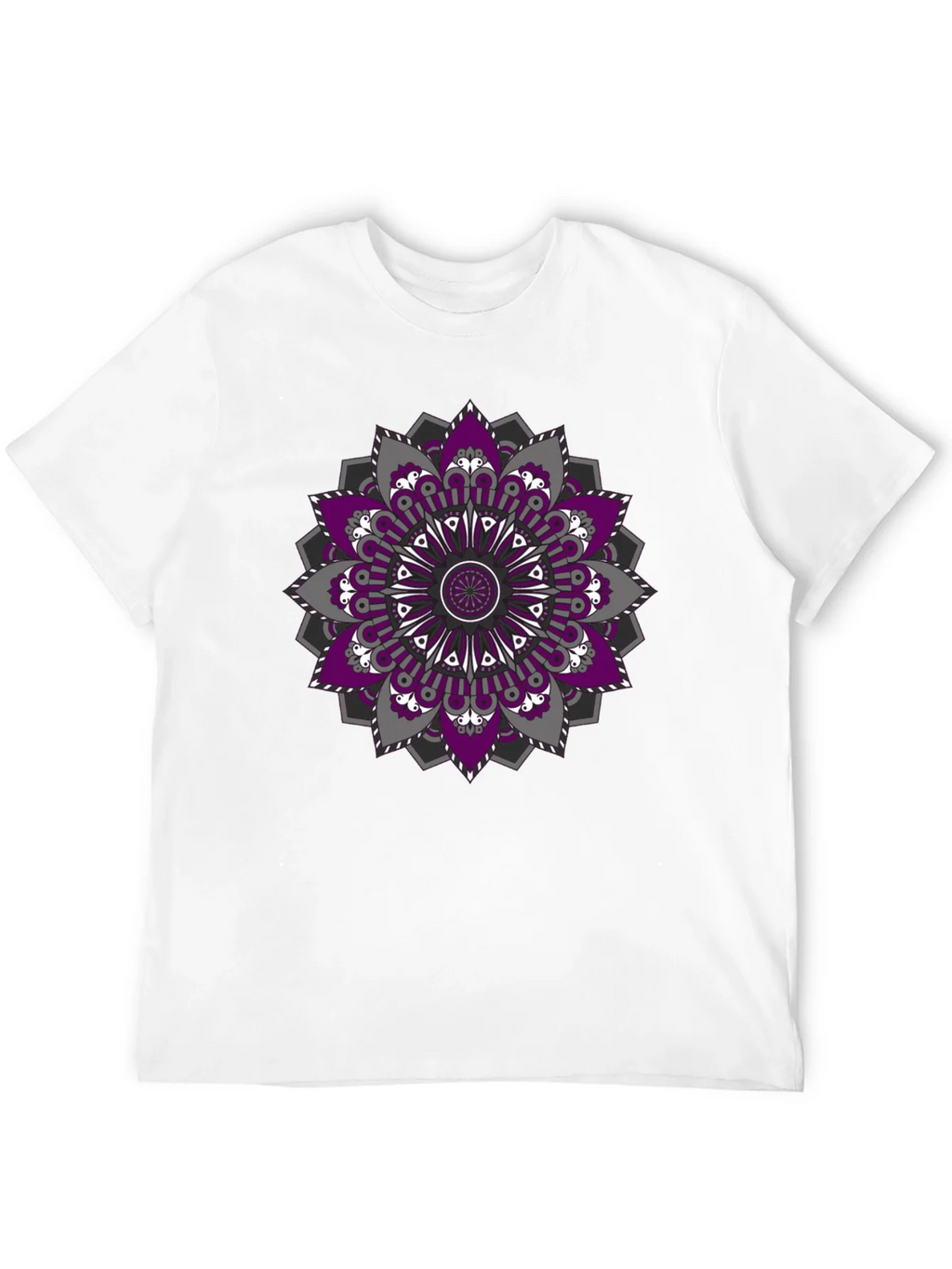 Mandala Print Black T-Shirt product image 11