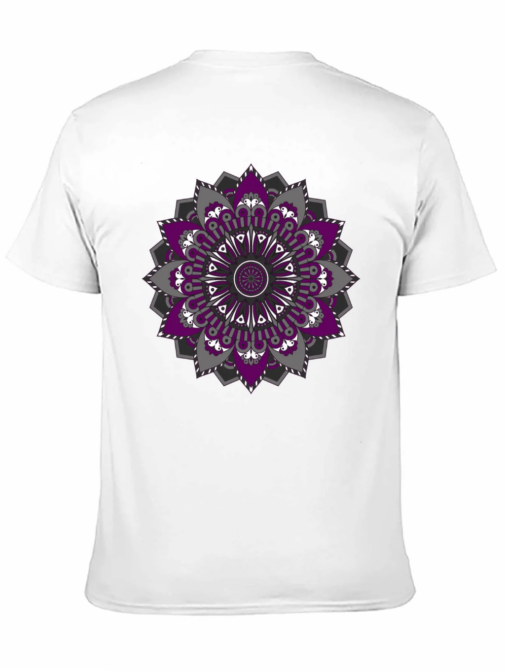 Mandala Print Black T-Shirt product image 10